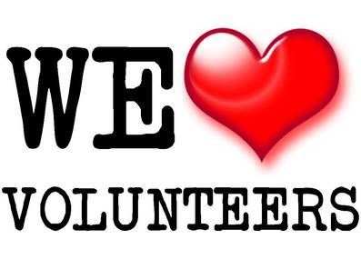 We love volunteers